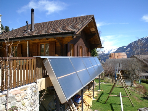 Bienvenue à notre journée portes ouvertes pour découvrir notre installation solaire thermique réalisée en autoconstruction Sebasol
