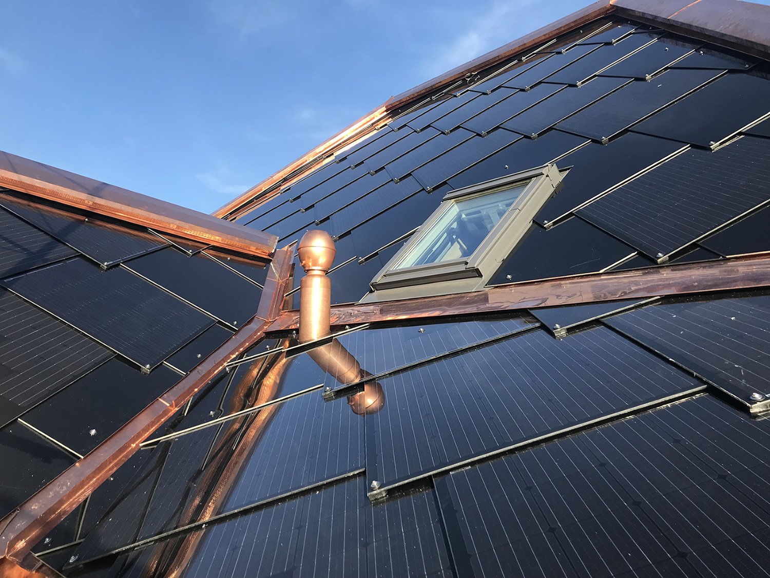 Integrierte PV-Anlage auf Altbau