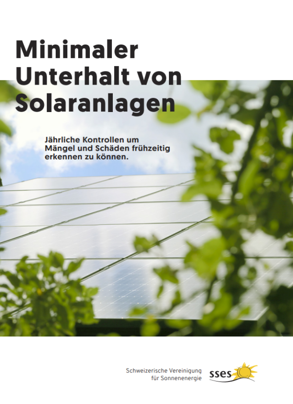 Minimaler Unterhalt von Solaranlagen