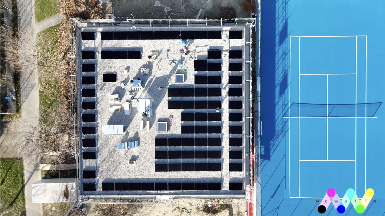 Newatts - Inauguration de la centrale photovoltaïque sur le Club House du tennis-Club d'Ecublens